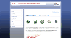 Desktop Screenshot of konz-ventilatoren.de