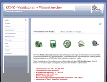 Tablet Screenshot of konz-ventilatoren.de